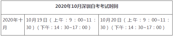 深圳自学考试十月份考试时间是什么时候(图2) 深圳自学考试十月份考试时间是什么时候(图2)