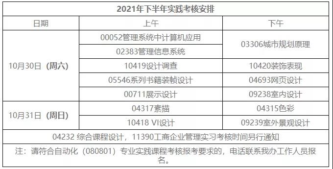【广工】2021年下半年自考实践考核报名(不含毕业论文/设计)的通知(图1) 【广工】2021年下半年自考实践考核报名(不含毕业论文/设计)的通知(图1)