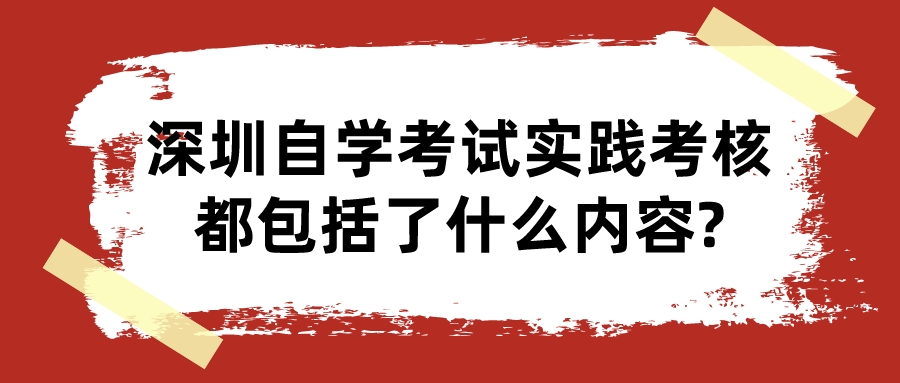 深圳自学考试实践考核都包括了什么内容? 深圳自学考试实践考核都包括了什么内容?