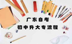 深圳自考初中升大专要什么流程？